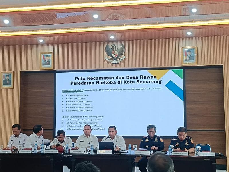 Kepala BNNP Jateng Brigjen Agus Rohmad menjelaskan, di Jawa Tengah rawan penyalahgunaan narkoba. (Inibaru.id/ Danny Adriadhi Utama)