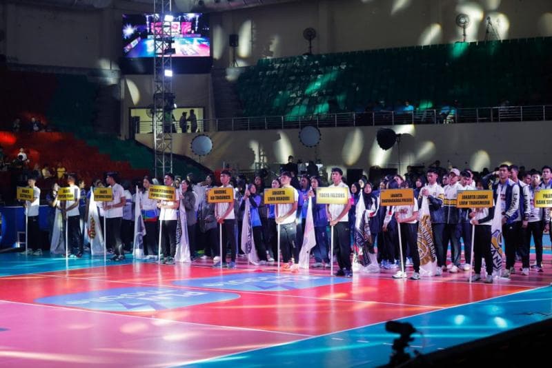 Acara pembukaan PLN Mobile Proliga 2025 di GOR Jatidiri, Semarang, Jumat (3/1). (Humas Jateng)&nbsp;