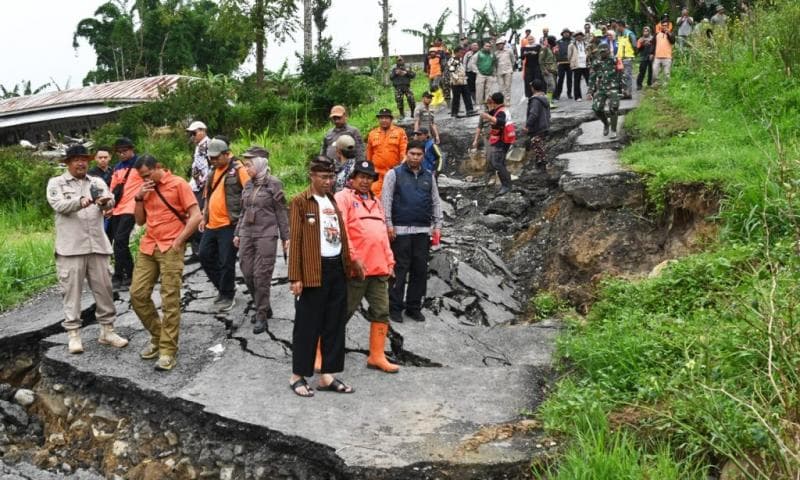 Pemkab Banjarnegara berjanji membangunkan hunian tetap yang layak. (Dinkominfo Banjarnegara)