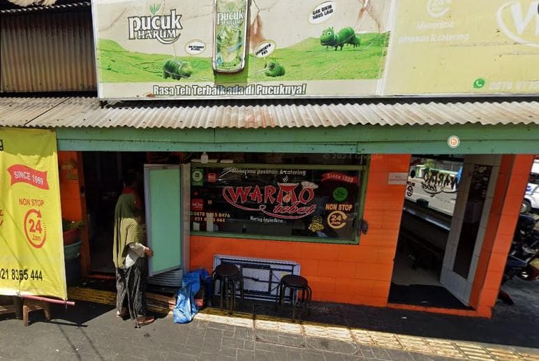 Warteg Warmo buka 24 jam. (Google Street View)