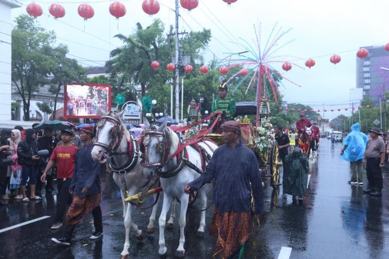 Prosesi Dugderan Semarang yang dugelar setiap tahun jelang Ramadhan. (Humas Pemkot Semarang)