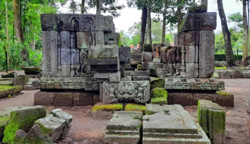 Reruntuhan Candi Morangan yang tersisa. (Slemankab)