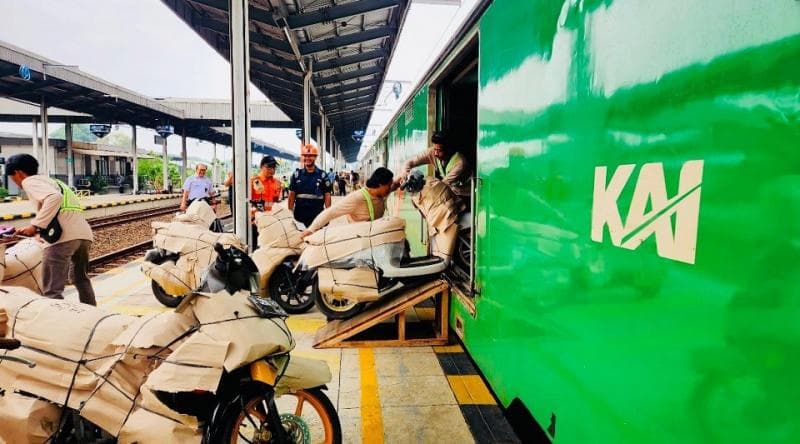 Cara mendaftar mudik motor gratis Kemenhub. (Dok KAI)