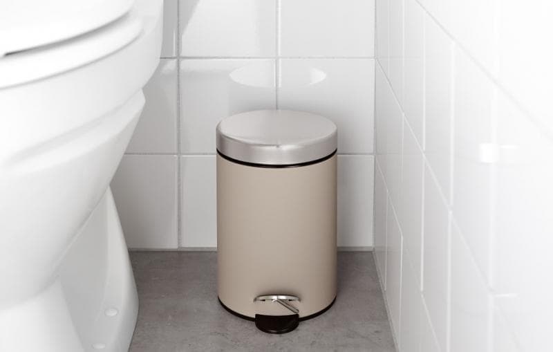 Tempat sampah di kamar mandi. (Ekoln)