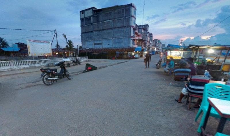 Sungai Guntung, kota tanpa mobil di Indonesia. (Haris Hamdani)