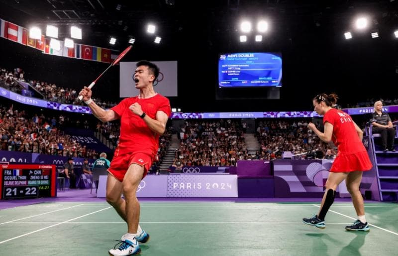 Angka 0 dalam bulu tangkis disebut dengan penyebutan 0 dalam Bahasa Prancis. (chinadailyhk)