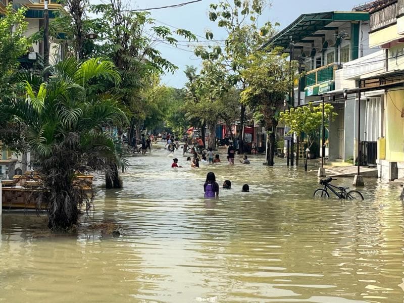Banjir di Grobogan masih cukup parah. (Gemadika)