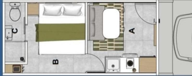 Desain rumah subsidi 18 meter persegi lain yang juga jadi sorotan banyak warganet. (X/ipunk_baik)