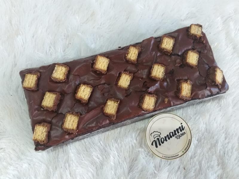 Brownies dengan topping Bengbeng. (Nonami Kitchen)