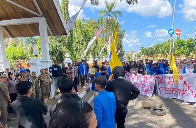 Demo kenaikan PBB di Bone. (Kumparan)