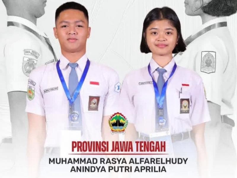 Anggota Paskibraka wakil Jawa Tengah. (Pemprov Jateng)