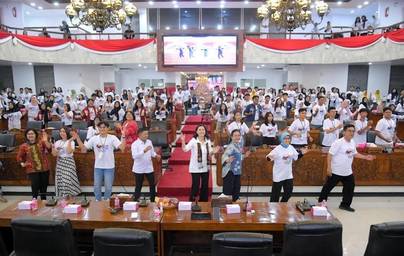 Walikota Semarang Agustina Wilujeng dalam perayaan Hari Anak Nasional. (Humas Pemkot)