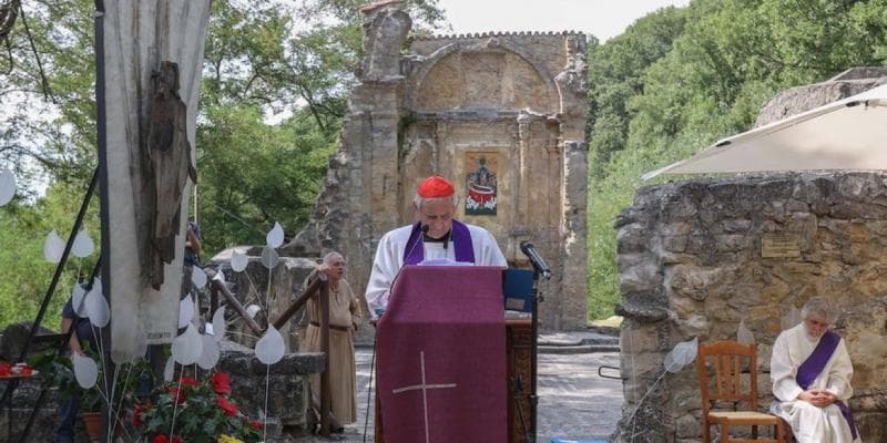 Kardinal Matteo Zuppi membacakan nama dan usia belasan ribu korban genosida di Gaza. (X/ToryFibs)