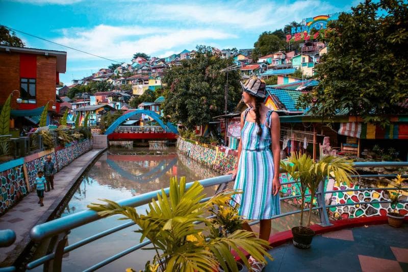 Kampung Pelangi Semarang saat masih kerap dikunjungi wisatawan. (Dailytravelpill)