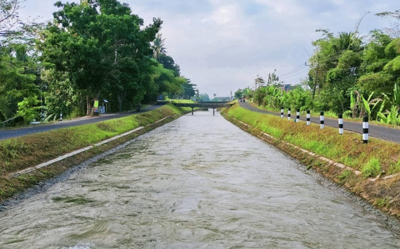 Selokan Mataram dikenal sebagai saluran irigasi yang kaya sejarah. (Gustav Subagio)