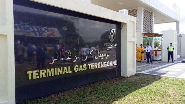 Terminal gas milik Petronas Chemical Group di Kerteh. (Kumparan)