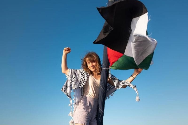 Greta Thunberg termasuk aktivis yang terlibat dalam misi kemanusiaan&nbsp;Global Sumud Flotilla ke Gaza. (Instagram.com/gretathunberg)