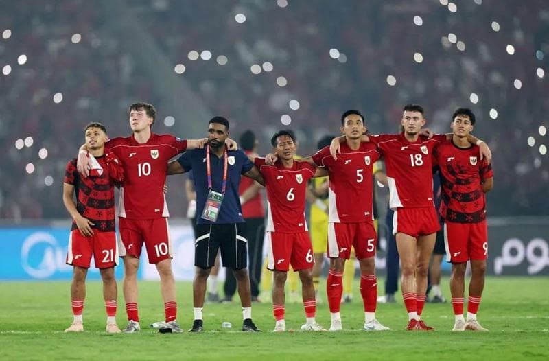 Timnas Indonesia gagal lolos ke Piala Dunia 2026. (Reuters/Ajeng Dinar)