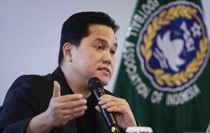 Erick Thohir menyebut PSSI bakal melakukan evaluasi dan perbaikan demi mendukung Timnas Indonesia. (Antara)