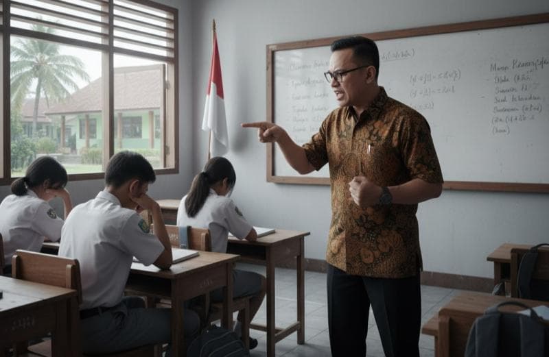 Guru masih bisa menegur siswa yang nggak disiplin, tapi sebaiknya nggak dengan kekerasan. (Radargarut)