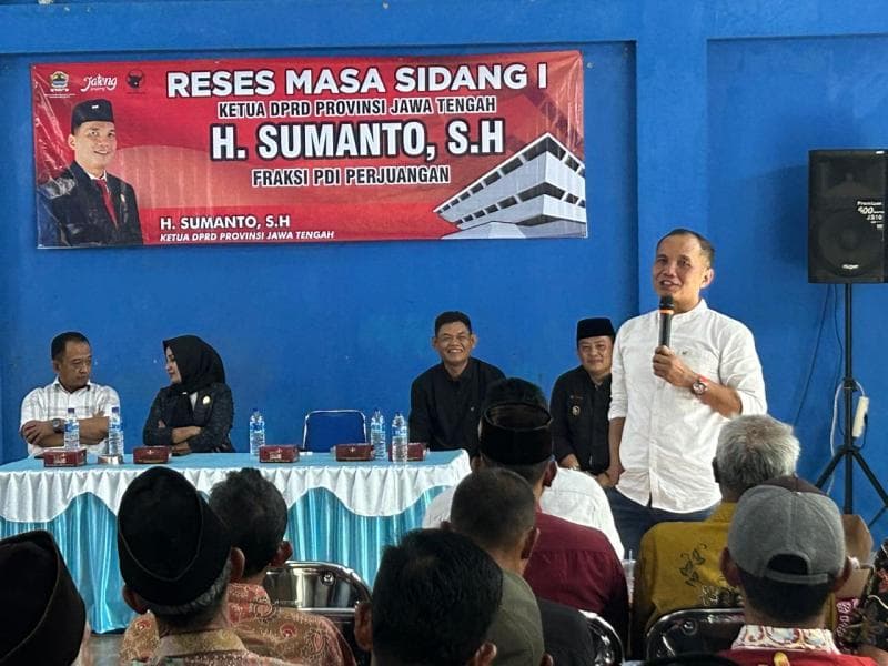 Ketua DPRD Jateng Sumanto meminta anggota DPRD mendengar aspirasi rakyat secara langsung. (DPRD Jateng)