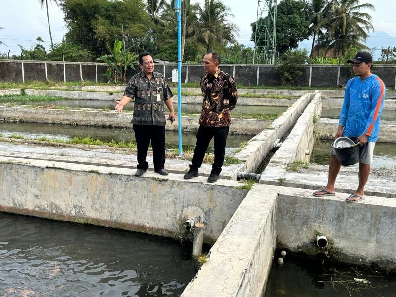 Ketua DPRD Jateng meninjau budidaya ikan. (DPRD Jateng) 