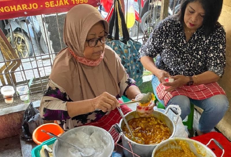 Jenang Bu Darmini di Pasar Beringharjo, Yogyakarta. (X/lookecosmetics)