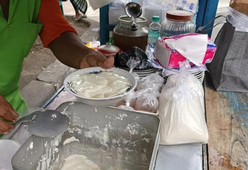 Tahok adalah perpaduan kuliner Jawa dengan Tionghoa. (Agnes Emilia)