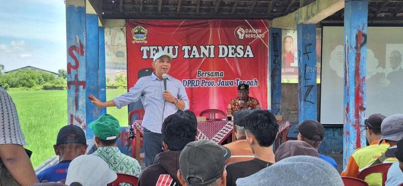 Ketua DPRD Jateng saat acara Temu Tani Desa di Desa Dagen, Kecamatan Jaten. (DPRD Jateng)