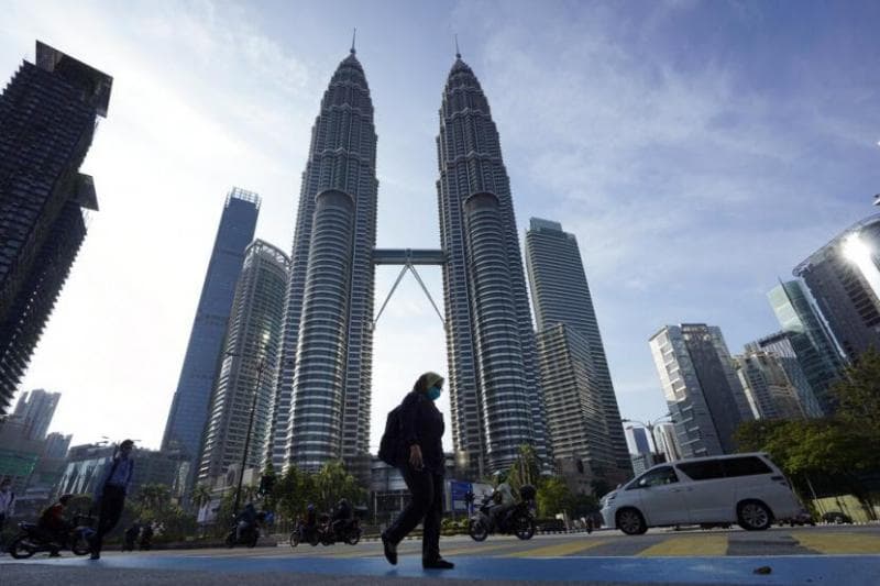 Malaysia memberlakukan lockdown pada 31 Maret lalu untuk mencegah penyebaran Covid-19. (AP/Vincent Thian)<br>