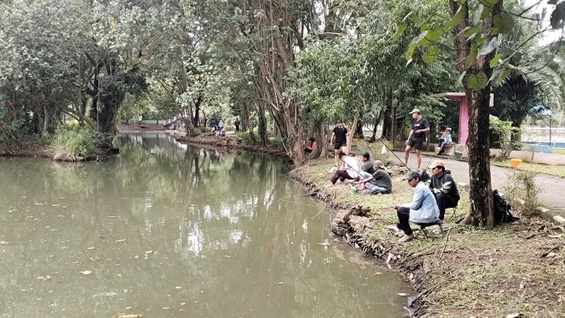 Berburu Patin Monster di Danau Semarang Zoo, Berbekal Joran dan Rasa Penasaran
