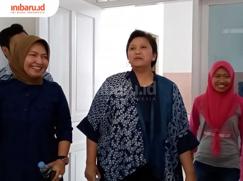 Lestari Moerdijat saat mengadakan kunjungan dengan Sri Wulan anggota DPR RI komisi IX. (Inibaru.id/ Zulfa Anisah)<br>
