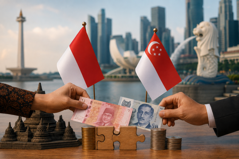 Transaksi Indonesia-Singapura Bisa Pakai Rupiah dan Dolar Singapura Tanpa US$