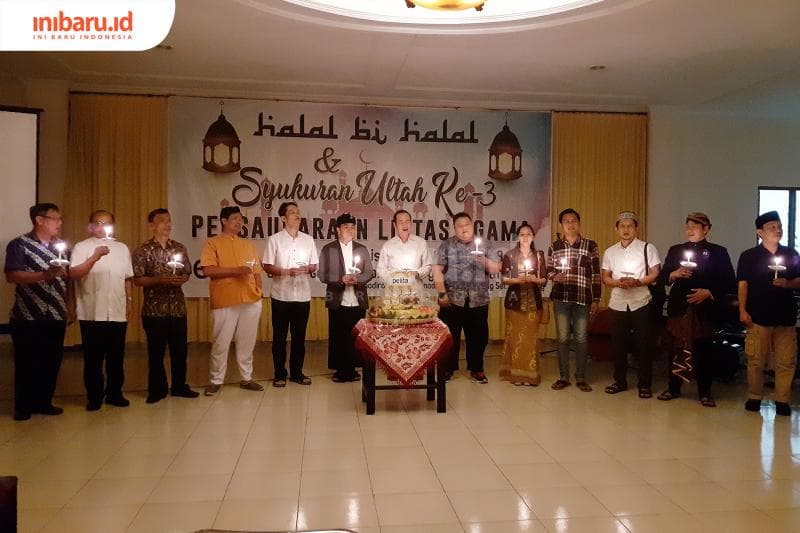 Para pemuka agama dalam acara halal bihalal tahun 2019. (Inibaru.id/ Zulfa Anisah)