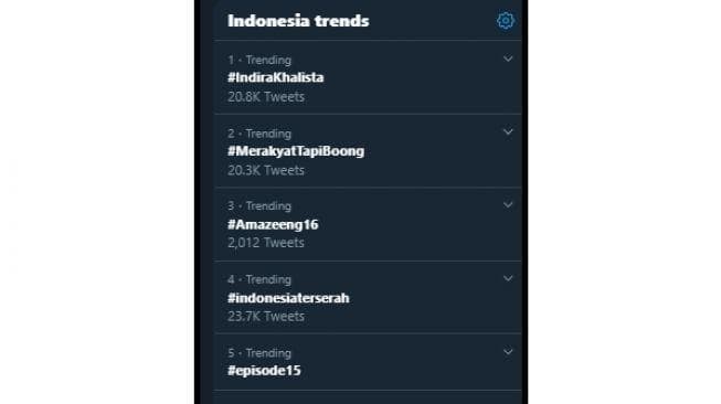 Jadi trending di Twitter. (Tangkapan layar Twitter)<br>