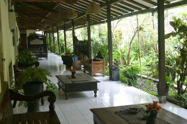 Salah satu sudut Wisma Wanagama di Gunung Kidul, Yogyakarta. (Twitter.com/wanagamagreen)