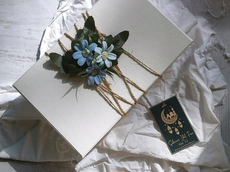 Kue lebaran bisa dibungkus parsel cantik juga lo. (Dok. Lailis Sa'dah)