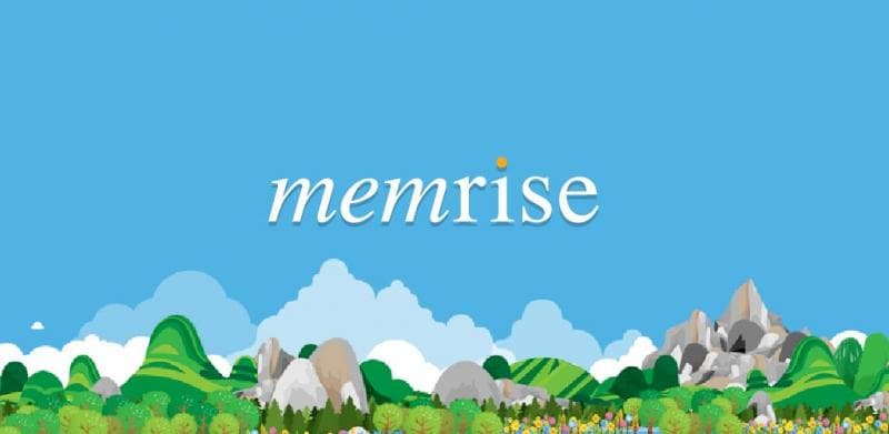 Aplikasi Memrise. (Typo-graphical)<br>