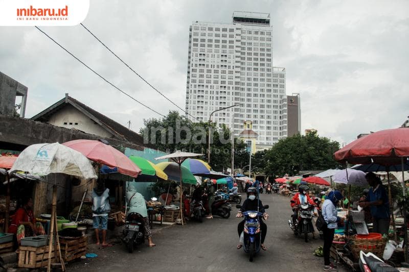 Pasar menjadi klaster baru dalam kasus covid-19. (Inibaru.id/ Audrian F)<br>