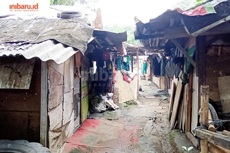 Suasana kampung pemulung. (Inibaru.id/ Zulfa Anisah)