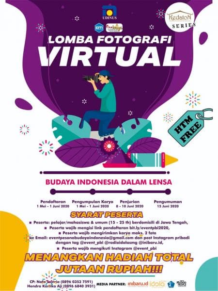 Virtual fotografi Budaya Dalam Lensa. (Doc. Kedaton)<br>