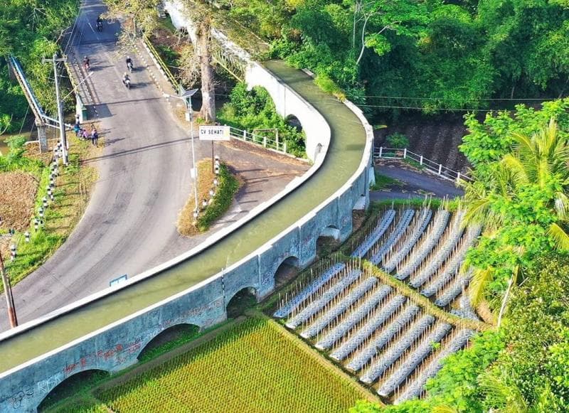 Buk Renteng, sistem irigasi yang unik di Yogyakarta. (Instagram.com/bionmotret)