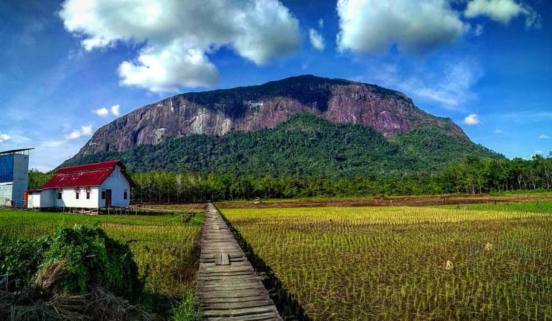 Bukit Kelam dari kejauhan. (Instagram/sintang.bagak)