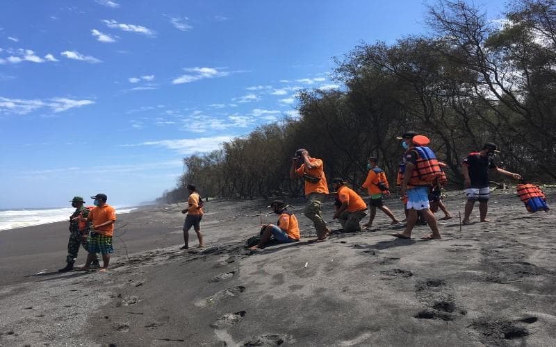 Tim SAR melakukan pencarian hingga tiga hari setelah insiden. (Harian Jogja/Jumali)<br>