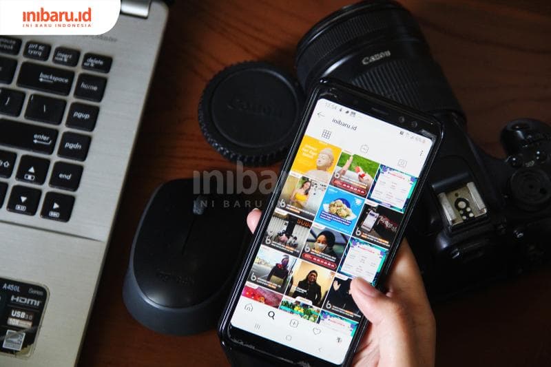 Instagram jadi tempat orang pamer. Apa iya? (Inibaru.id/ Triawanda Tirta Aditya)