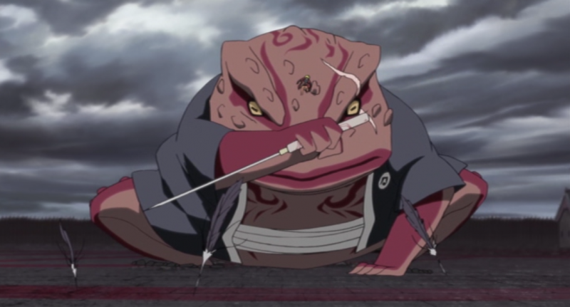 Jurus ninja asli nggak bisa buat manggil Gamabunta dong. (Pinterest)<br>