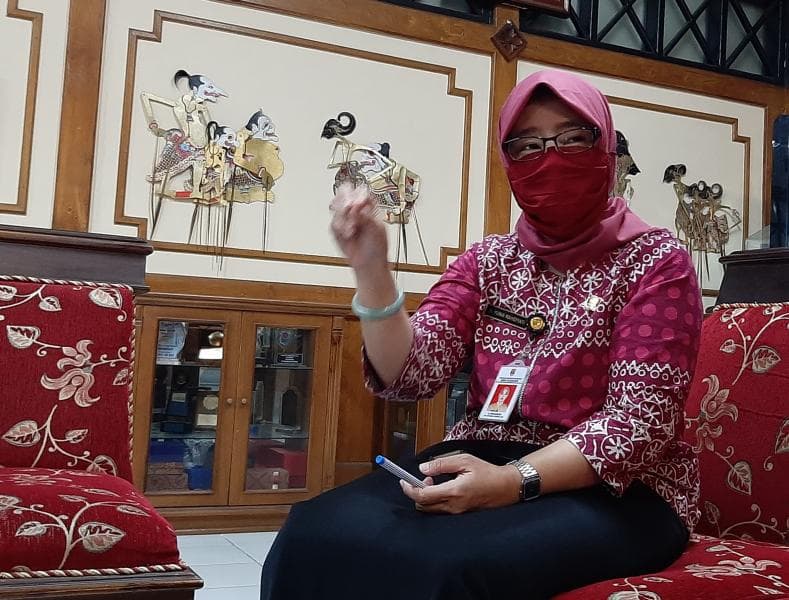 Juru Bicara Gugus Tugas Percepatan Penanganan Covid-19 cum Kepala Dinas Kesehatan Kabupaten (DKK) Sukoharjo&nbsp;Yunia Wahdiyati. (Sukoharjonews)