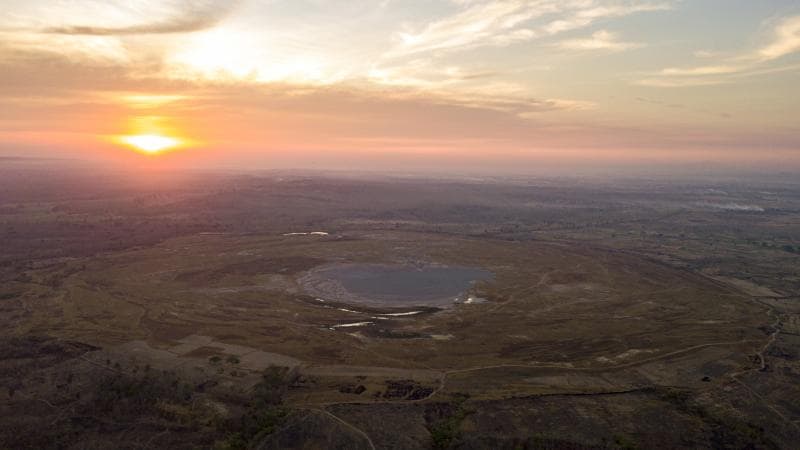 Lokasi Gunung Api Lumpur Kesongo, Blora. (Oysteinlundandersen.com)