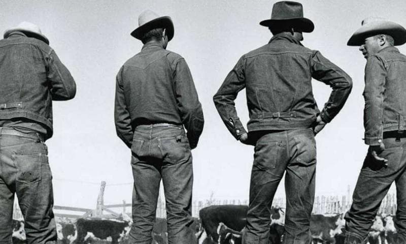 Denim banyak dipakai koboi dan pekerja laki-laki. (the idleman)