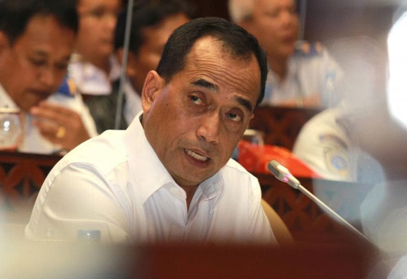 Menteri Perhubungan Budi Karya Sumardi. (Lokadata/Antara/Muhammad Iqbal)